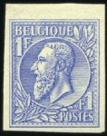 Stamp of Belgium » Belgique. 1884-91 Nouveaux types, nouvelles valeurs - La Genèse Épreuves sur papier blanc : 20c bistre, 20c bistre