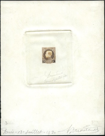 Stamp of Belgium » General issues from 1894 onwards 1921-25 Petit Montenez, épreuve du type adopté du 