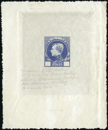 Stamp of Belgium » General issues from 1894 onwards 1929-41 Grand Montenez, essai du 2ème état de la g