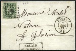 Stamp of Belgium » Belgique. 1869-83 Nouveaux types et nouvelles valeurs - Émission RELAIS: Lot de 33 documents avec oblitérations de 