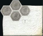 Stamp of Belgium » General issues from 1894 onwards 1866 Léopold 1er, 50c gris et 1F vert, en blocs de