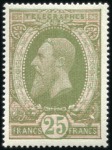 Stamp of Belgium » General issues from 1894 onwards 1889 Léopold II, 25F réséda foncé, petit lot compr