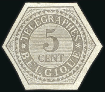Stamp of Belgium » General issues from 1894 onwards 1879 Type Chiffre, petit lot d'essais comprenant c