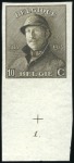 Stamp of Belgium » General issues from 1894 onwards 1919-20 Roi Casqué, 10 centimes, épreuves de la pl