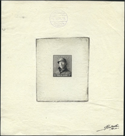 Stamp of Belgium » General issues from 1894 onwards 1919-20 Roi Casqué, série complète, réimpression d