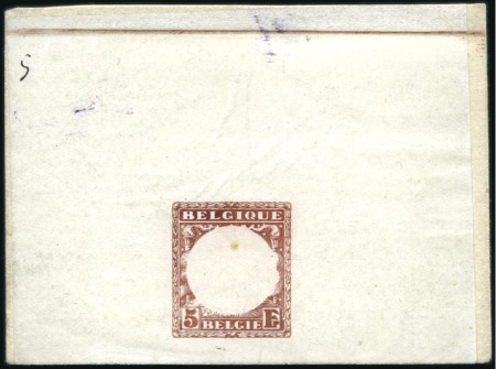 Stamp of Belgium » General issues from 1894 onwards 1928 Roi Albert 1er, essais de Maucquoy, épreuve d