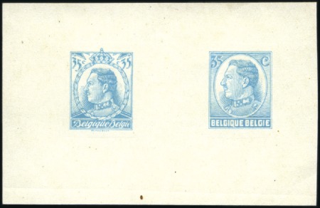 Stamp of Belgium » General issues from 1894 onwards 1928 Roi Albert 1er, essais de Maucquoy, trois épr