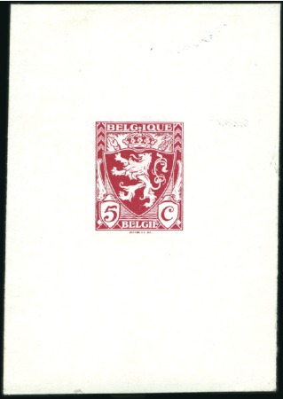 Stamp of Belgium » General issues from 1894 onwards 1929-32 Lion héraldique, essais de Maucquoy, épreu