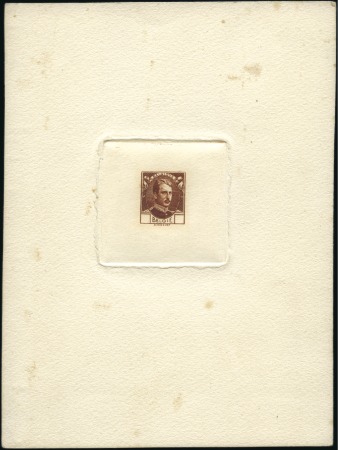 Stamp of Belgium » General issues from 1894 onwards 1914 Roi Albert 1er, essais de Minguet, deux épreu