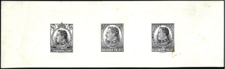 Stamp of Belgium » General issues from 1894 onwards 1928 Roi Albert 1er, essais de Maucquoy, les trois