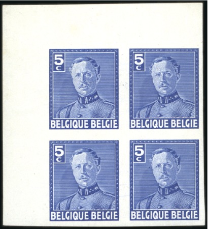 Stamp of Belgium » General issues from 1894 onwards 1928 Roi Albert 1er, essais d'un auteur inconnu, c