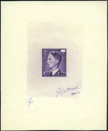 Stamp of Belgium » General issues from 1894 onwards 1950-52 Roi Léopold III et Roi Baudoin 1er, ensemb