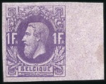 Stamp of Belgium » Belgique. 1869-83 Nouveaux types et nouvelles valeurs - La Genèse Groupe d'épreuves de la planche en diverses couleu