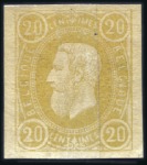 Stamp of Belgium » Belgique. 1869-83 Nouveaux types et nouvelles valeurs - La Genèse Groupe d'épreuves de la planche en diverses couleu