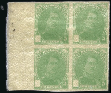 Stamp of Belgium » General issues from 1894 onwards 1849-1914, +80 épreuves, essais, réimpressions, av