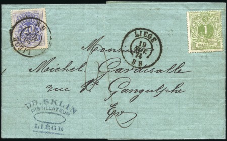 Stamp of Belgium » General issues from 1894 onwards 1870-1919, Lot de huit lettres taxées dont quatre 