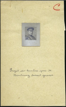 Stamp of Belgium » General issues from 1894 onwards 1931-32 Roi Albert 1er avec képi, épreuve photogra