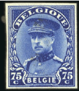 Stamp of Belgium » General issues from 1894 onwards 1932 Roi Albert 1er avec képi, petit format, essai
