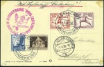 Stamp of Germany » German Empire 1936 Hindenburg Airship Olympia Flight: 2 cards an