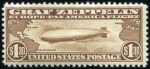 Stamp of United States 1930 Graf Zeppelin set, decent centring, og, minor