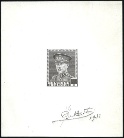 Stamp of Belgium » General issues from 1894 onwards 1933-34 Roi Albert 1er avec képi, typographie, épr