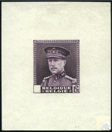 Stamp of Belgium » General issues from 1894 onwards 1931-32 Roi Albert 1er avec képi, épreuve du coin 