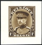 Stamp of Belgium » General issues from 1894 onwards 1931-32 Roi Albert 1er avec képi, deux épreuves en