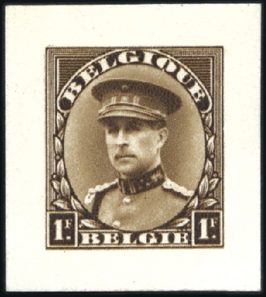Stamp of Belgium » General issues from 1894 onwards 1931-32 Roi Albert 1er avec képi, deux épreuves en