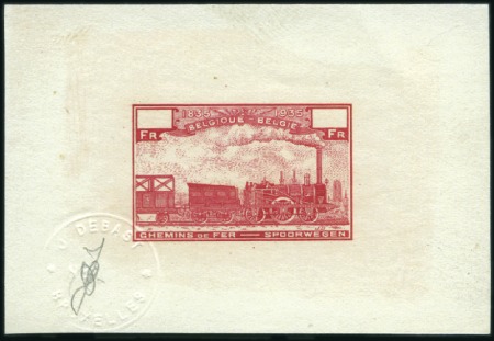 Stamp of Belgium » General issues from 1894 onwards 1935 Centenaire des chemins de fer belges, ensembl