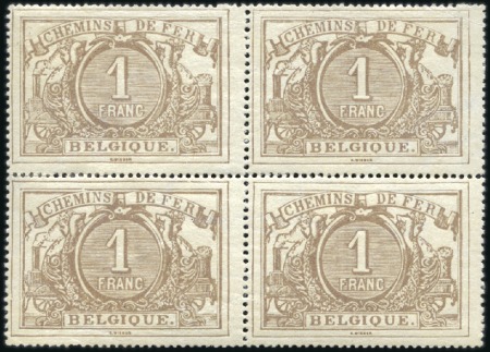 Stamp of Belgium » General issues from 1894 onwards 1882-94 Chiffres Blancs, 10c, 15c, 25c, 80c, 1F et