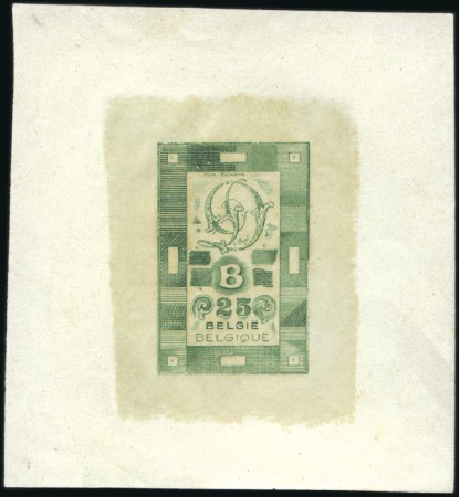 Stamp of Belgium » General issues from 1894 onwards 1930 environ, Projet à l'encre de chine sur grand 