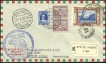 Stamp of Italy » Vatican State 1933 Zeppelin 1st South America flight, three cove