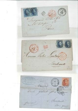 Stamp of Belgium » Belgique. 1863 Médaillons dentelés 14 1/2 Lot de Médaillons de diverses émissions, principal