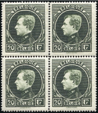 Stamp of Belgium » General issues from 1894 onwards 1930-41 Grand Montenez, tirage de Malines, 20F VER