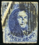 Stamp of Belgium » Belgique. 1851 Médaillons (filigrane sans cadre) - Émission Variétés: 11 exemplaires du 10c et 5 exemplaires d