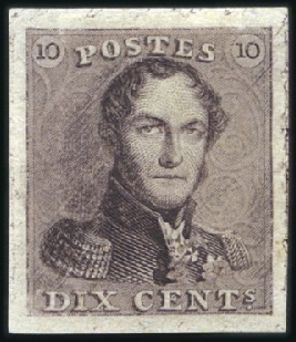 Stamp of Belgium » Belgique. 1849 Epaulettes - Réimpressions Réimpressions de 1895 du coin du 10c brun et du 20