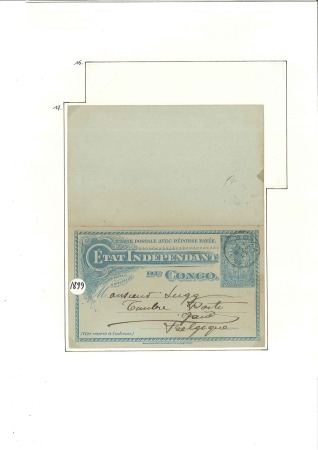 Stamp of Belgian Congo 1892-1923, 21 entiers postaux utilisés dont des ra