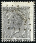 Stamp of Belgium » Belgique. Léopold 1er - Nouveau Type - Émission 10c gris en paire et un isolé et 20c bleu, tous ob