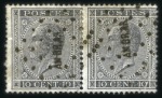 Stamp of Belgium » Belgique. Léopold 1er - Nouveau Type - Émission 10c gris en paire et un isolé et 20c bleu, tous ob