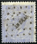Stamp of Belgium » Belgique. Léopold 1er - Nouveau Type - Émission 10c gris en paire et un isolé et 20c bleu, tous ob