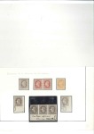 Stamp of Belgian Congo » 1886 Léopold II Épreuves de la planche du 50c: sept 50c de nuances