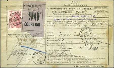 Stamp of Belgium » General issues from 1894 onwards 1889-1940, Chemin de Fer de l'État Belge, importan