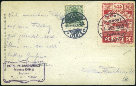 Stamp of Germany » German Empire 1913 25pf Mulhausen- Feldberg special issue tied b