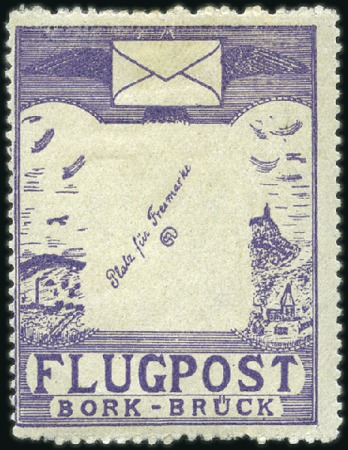 Stamp of Germany » German Empire 1912 Bork-Brück issue, very fresh, og, fine, signe
