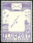 Stamp of Germany » German Empire 1919 Bork-Brück (no gum) and 10pf Gotha (natural c