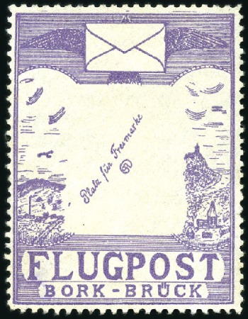 Stamp of Germany » German Empire 1919 Bork-Brück (no gum) and 10pf Gotha (natural c