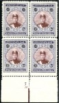 Stamp of Unknown 1924 Ahmad Shah Qajar Large Portrait issue 3Kr blo