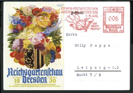 Stamp of Large Lots and Collections Group of five cards incl. Official postal statione
