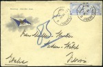 Stamp of Egypt » 1884 Changed Colours 1884 Colour Change 1pi blue, three covers, incl. s
