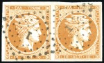 Stamp of Greece » Large Hermes Heads » 1862-67 2nd Athens print 10L Yellow-Orange in four distinctive colours in u